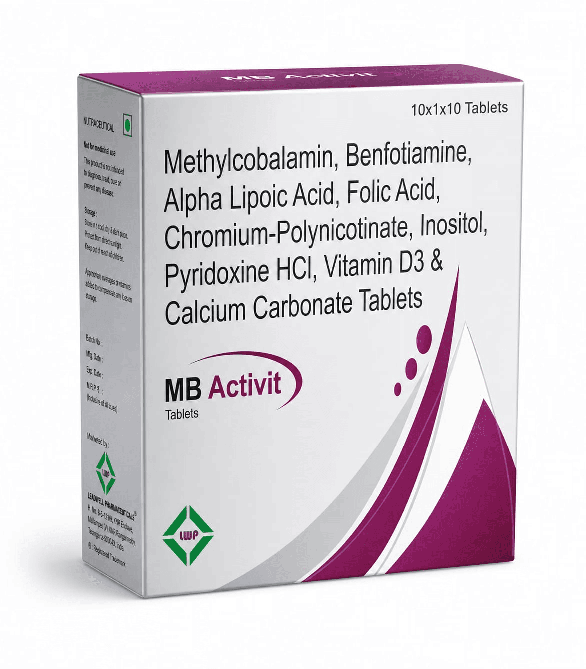 MB Activit pharmaceutical product by Leadwell Pharmaceuticals